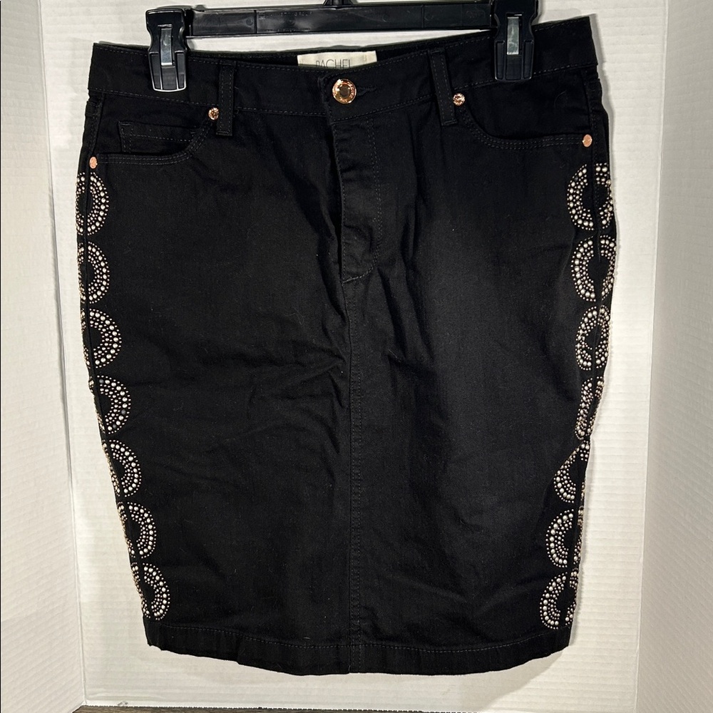 RACHEL Rachel Roy Black Denim Skirt